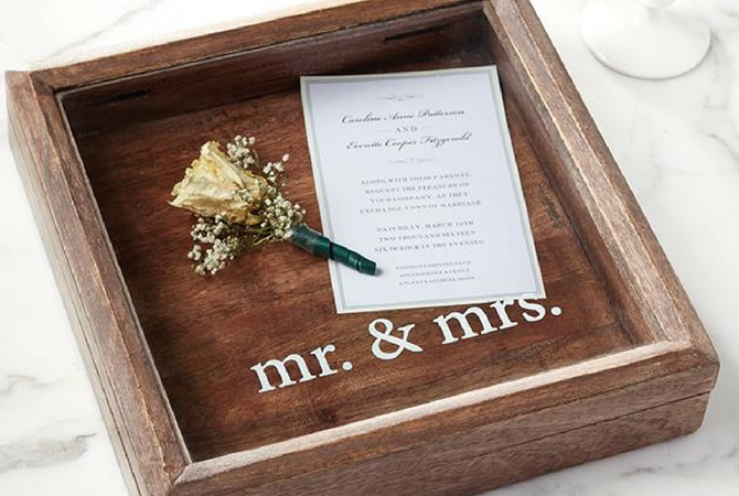 Wedding Guide - shadowbox