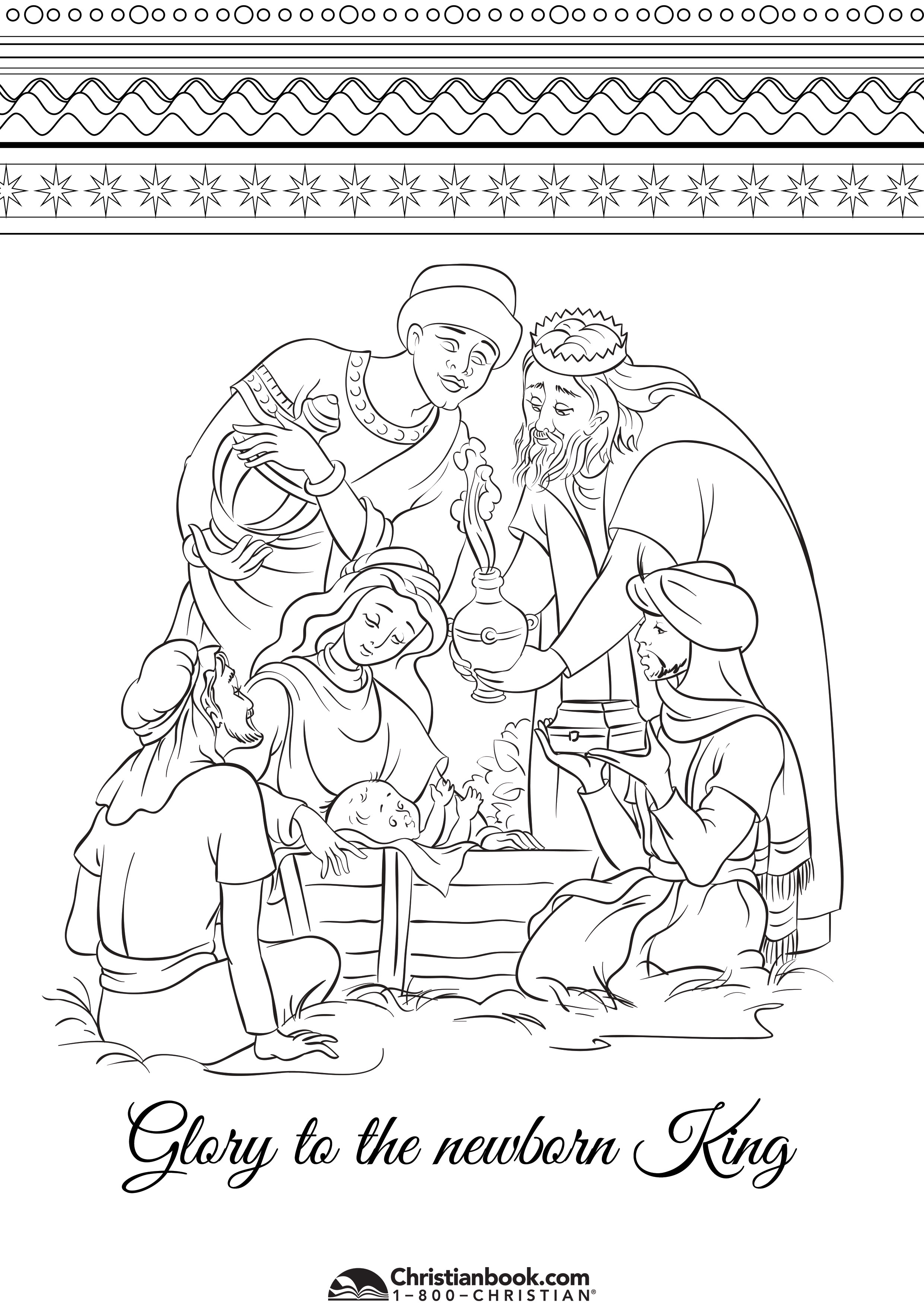 4 Festive Christmas Coloring Pages Blog