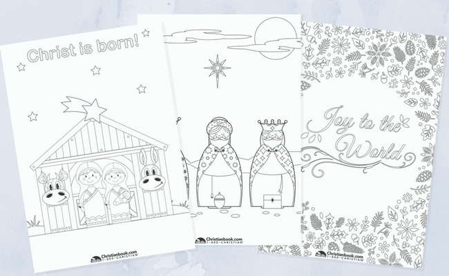 4 Festive Christmas Coloring Pages