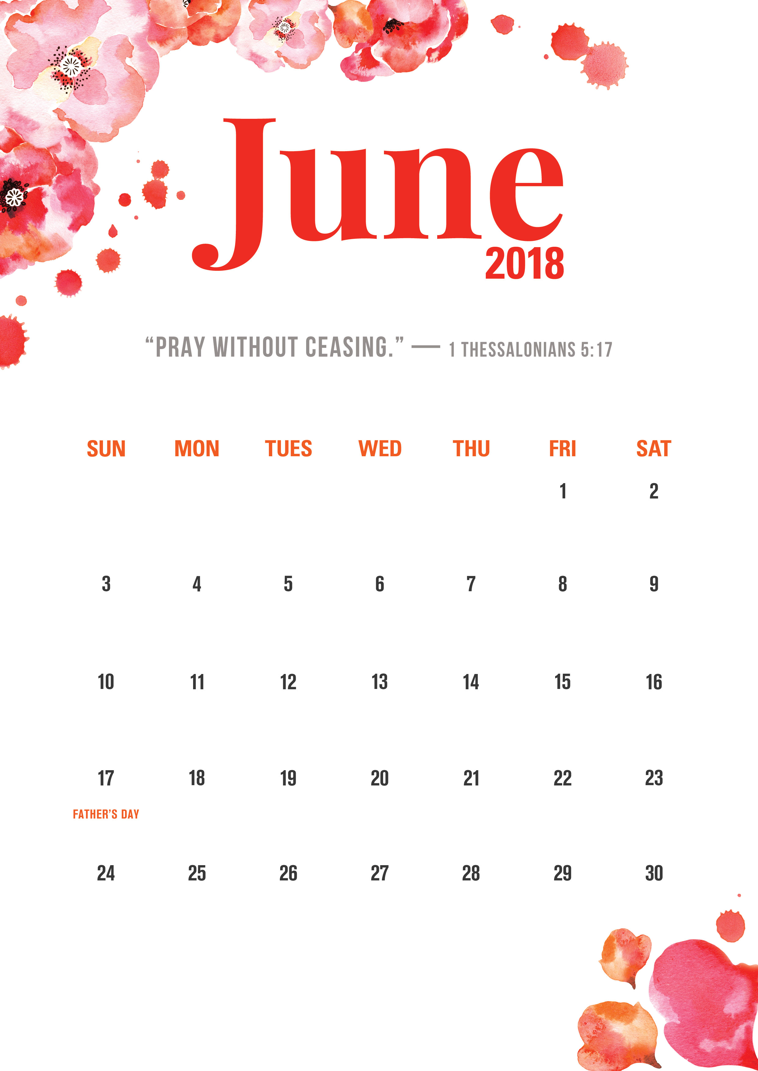 June 2018 Calendar Download Christianbook Blog