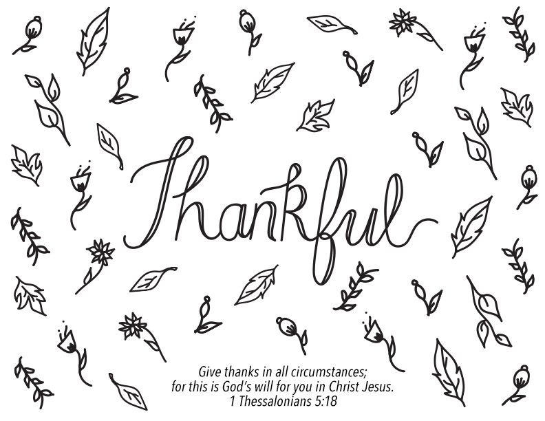 1 thessalonians 5:18 coloring page