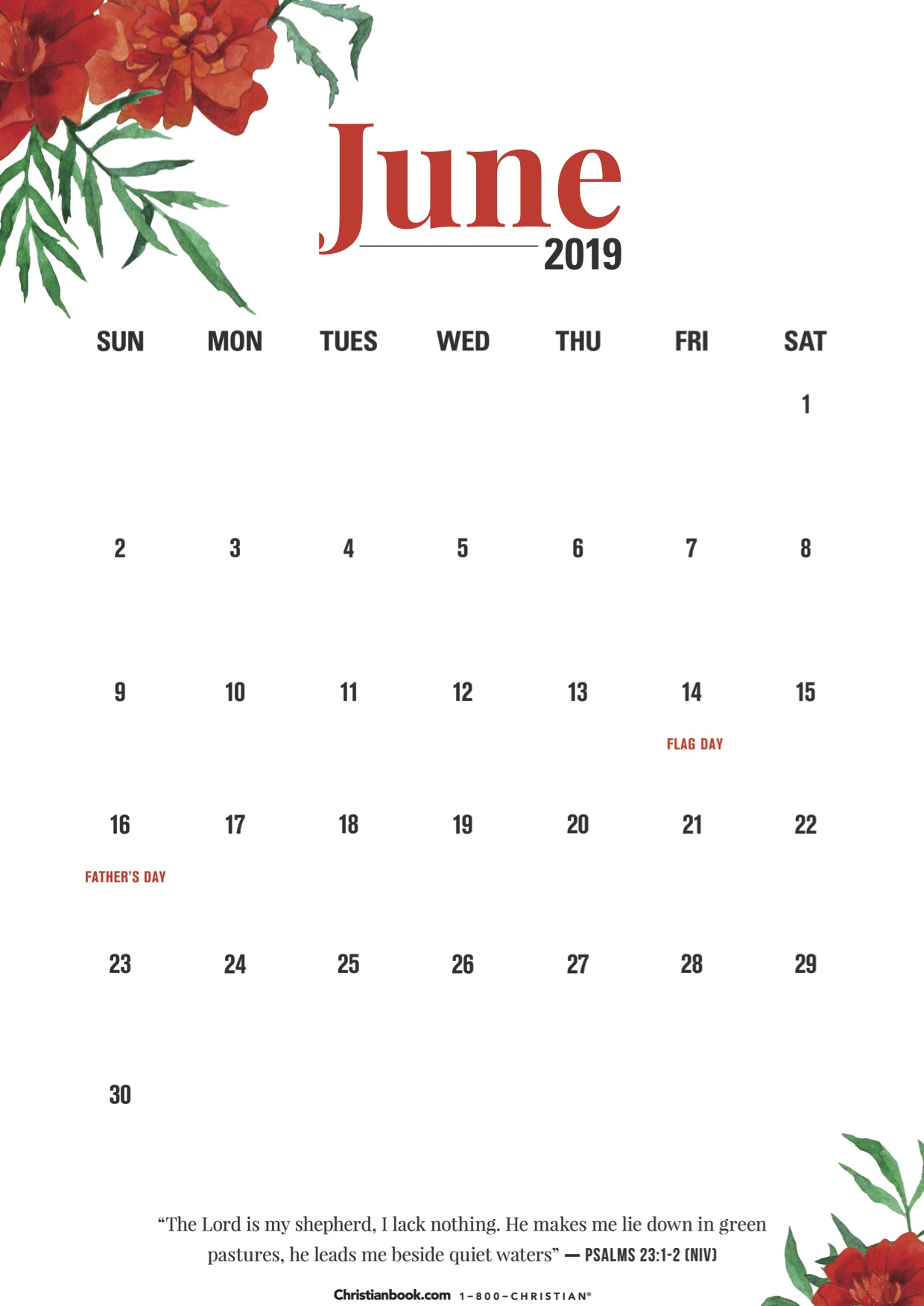 June 2019 Calendar Download
