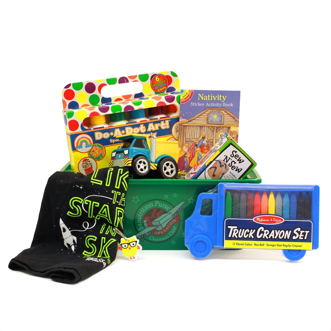 Operation Christmas Child Shoebox Gift Ideas - Ages 2-4